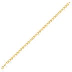 Armband mit Hexagon-Motiv aus Gold