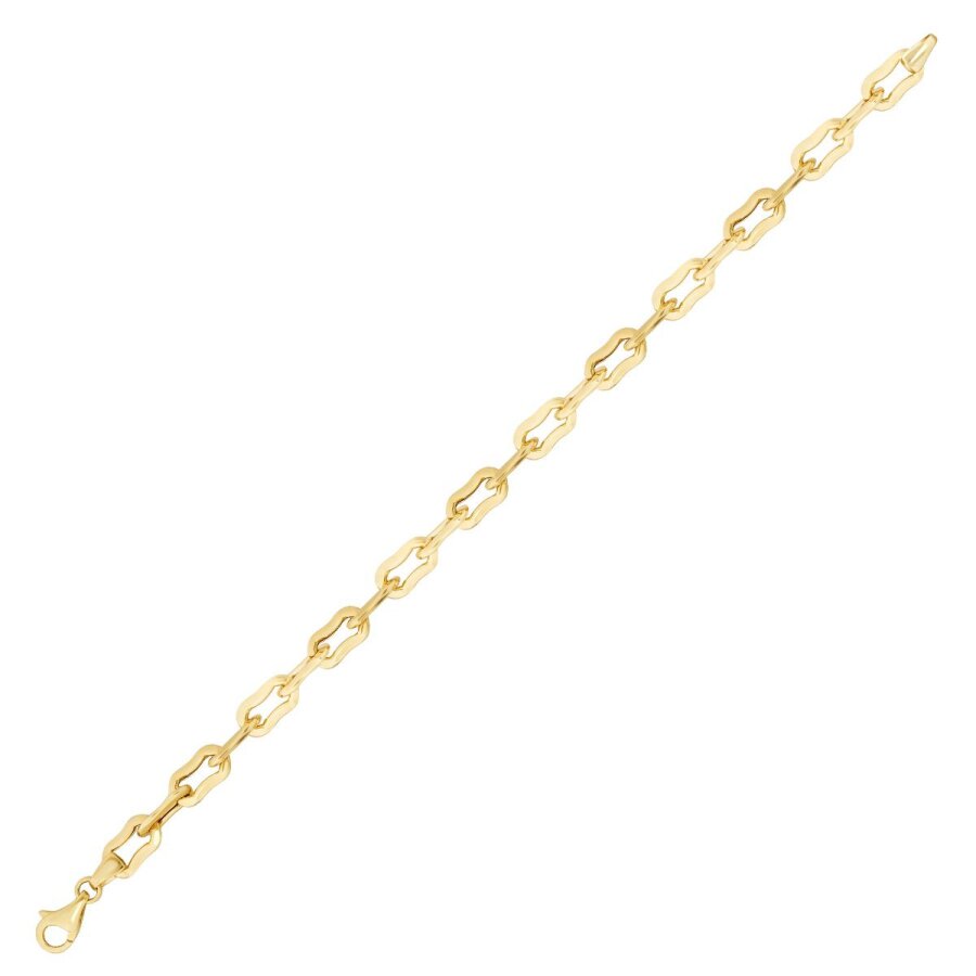 Armband im Twist- und Büroklammer-Design aus Gold