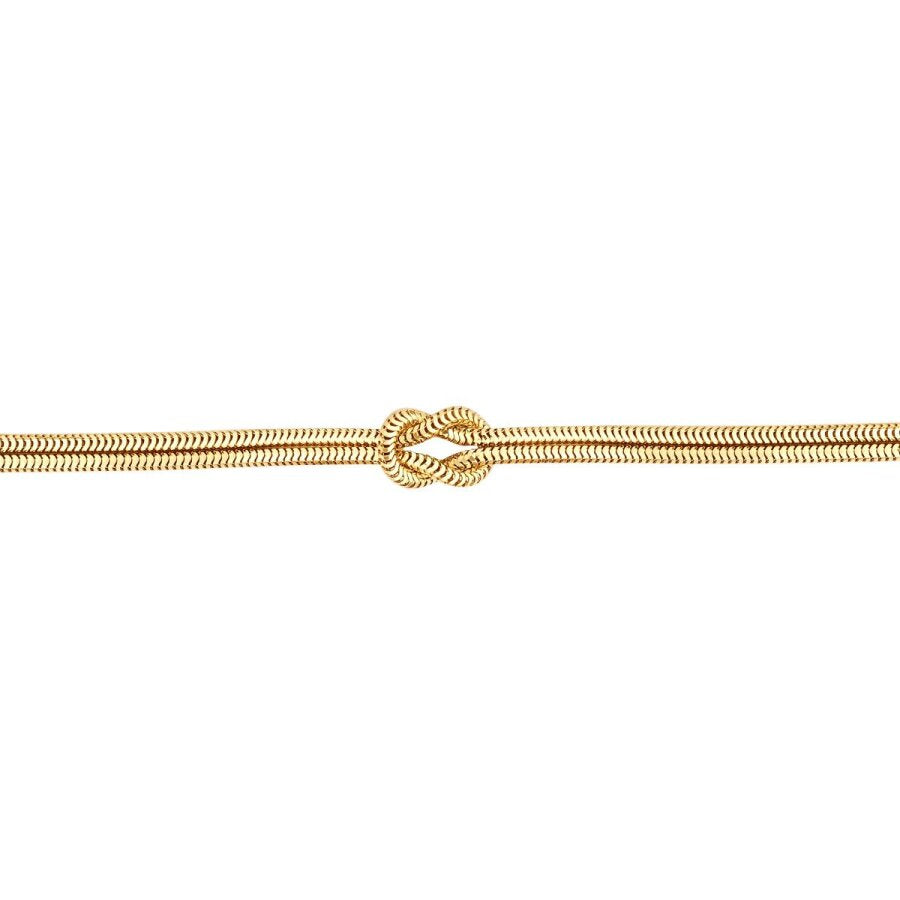 Armband mit Knotenmotiv aus Gold