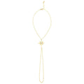 Shamballa-Armband mit Nordstern aus Gold
