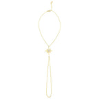 Shamballa-Armband mit Nordstern aus Gold