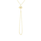 Shamballa-Armband mit Nordstern aus Gold