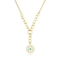 Gold Ketten Blaues Auge Halskette