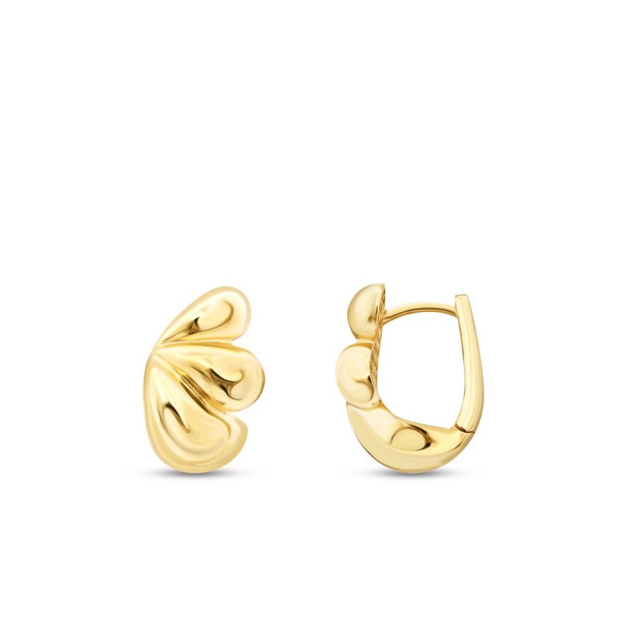 Ohrringe in Blumenform aus Gold