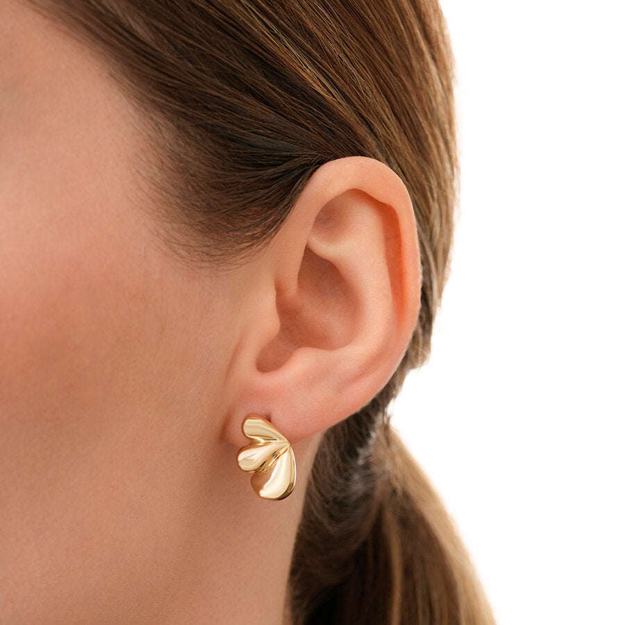 Ohrringe in Blumenform aus Gold