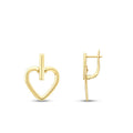 Ohrringe in Herzform aus Gold