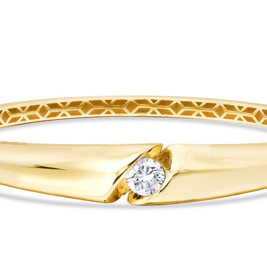Stein-Armreif aus Gold