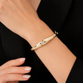 Stein-Armreif aus Gold