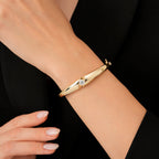 Stein-Armreif aus Gold