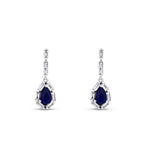 1,59 ct. Diamant Saphir Ohrringe