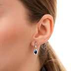 1,59 ct. Diamant Saphir Ohrringe