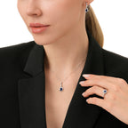 0,66 ct. Diamant Saphir Ring