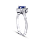 0,66 ct. Diamant Saphir Ring