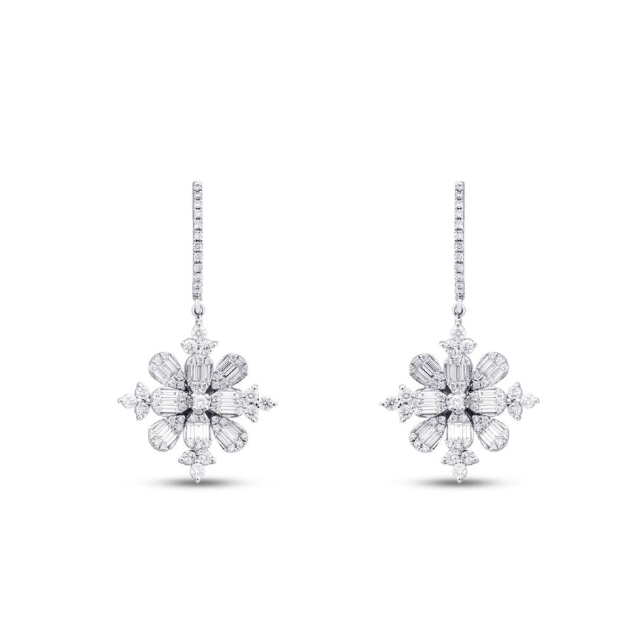1,76 ct. Diamant Baguette Ohrringe