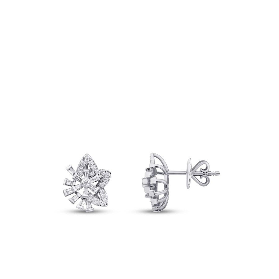 0,41 ct. Diamant Baguette Stern Ohrringe