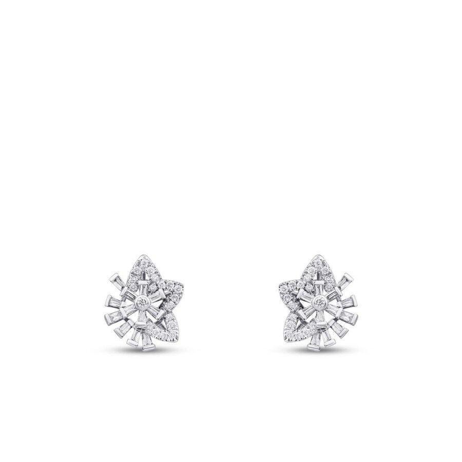 0.41 ct. Diamant Baguette Stern Ohrringe