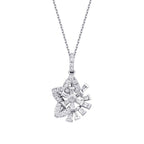 0,23 ct. Diamant Baguette Stern Halskette