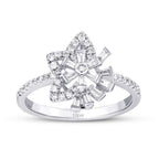 0,30 ct. Diamant Baguette Stern Ring