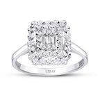 0,08 ct. Diamant Baguette Ring