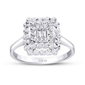 0.08 ct. Diamant Baguette Ring