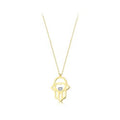 Gold Hamsa Hand Protection Necklace