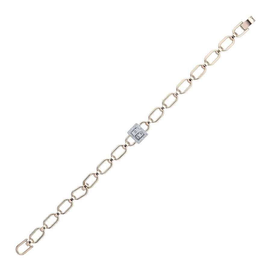 0.25 ct. Diamant Baguette Armband