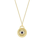 Halskette mit blauem Nazar-Auge aus Gold