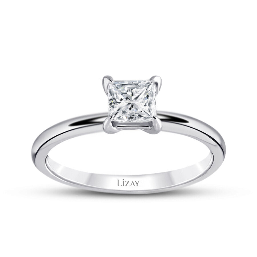 0,50 ct. Diamant Prinzessin Solitär Verlobungsring