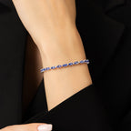 6,73 ct. Diamant Tansanit Armband