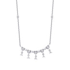 0,39 ct. Diamant Herz Halskette