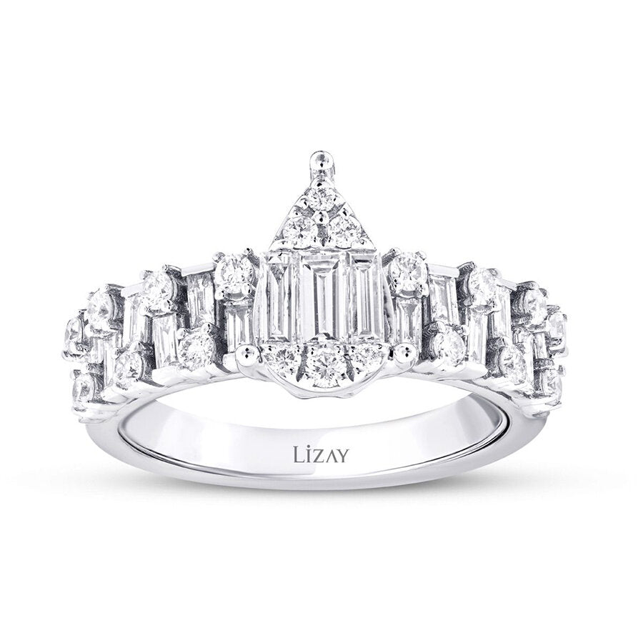 0,97 ct. Diamant Baguette Ring