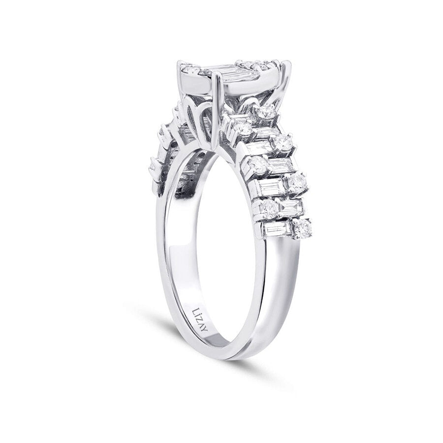 0,97 ct. Diamant Baguette Ring