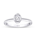 0,26 ct. Diamant Oval Solitär Verlobungsring