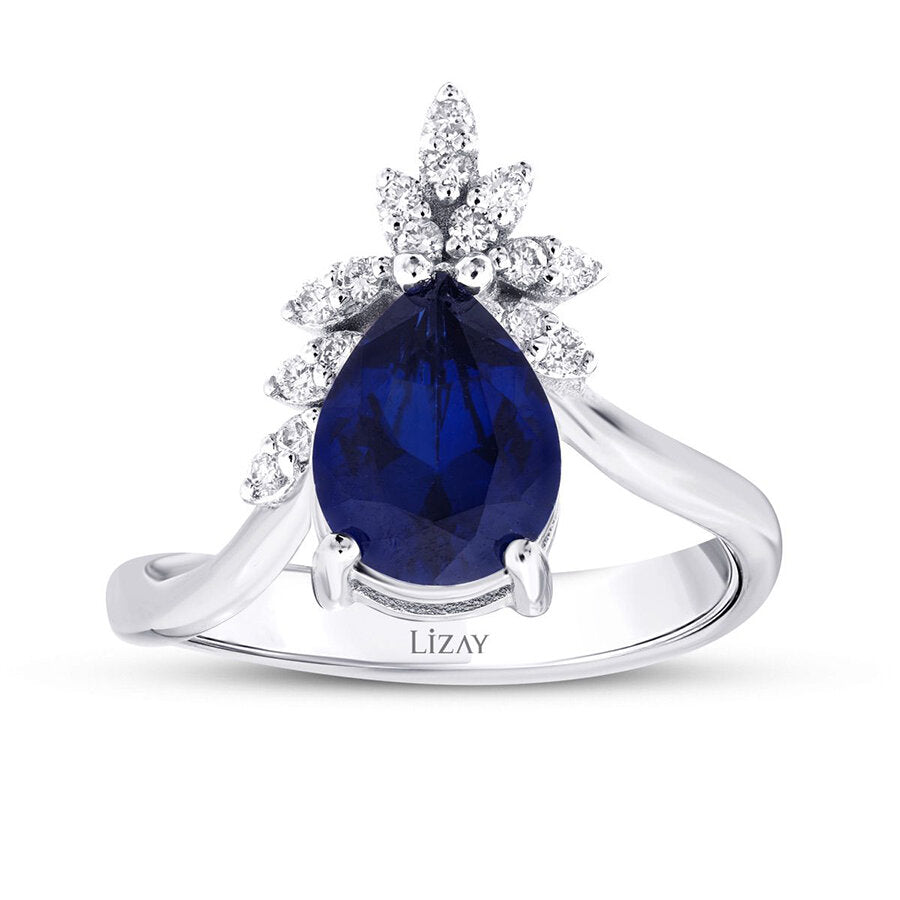 2,19 ct. Diamant Saphir Ring