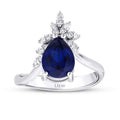 2,19 ct. Diamant Saphir Ring