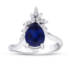 2,19 ct. Diamant Saphir Ring