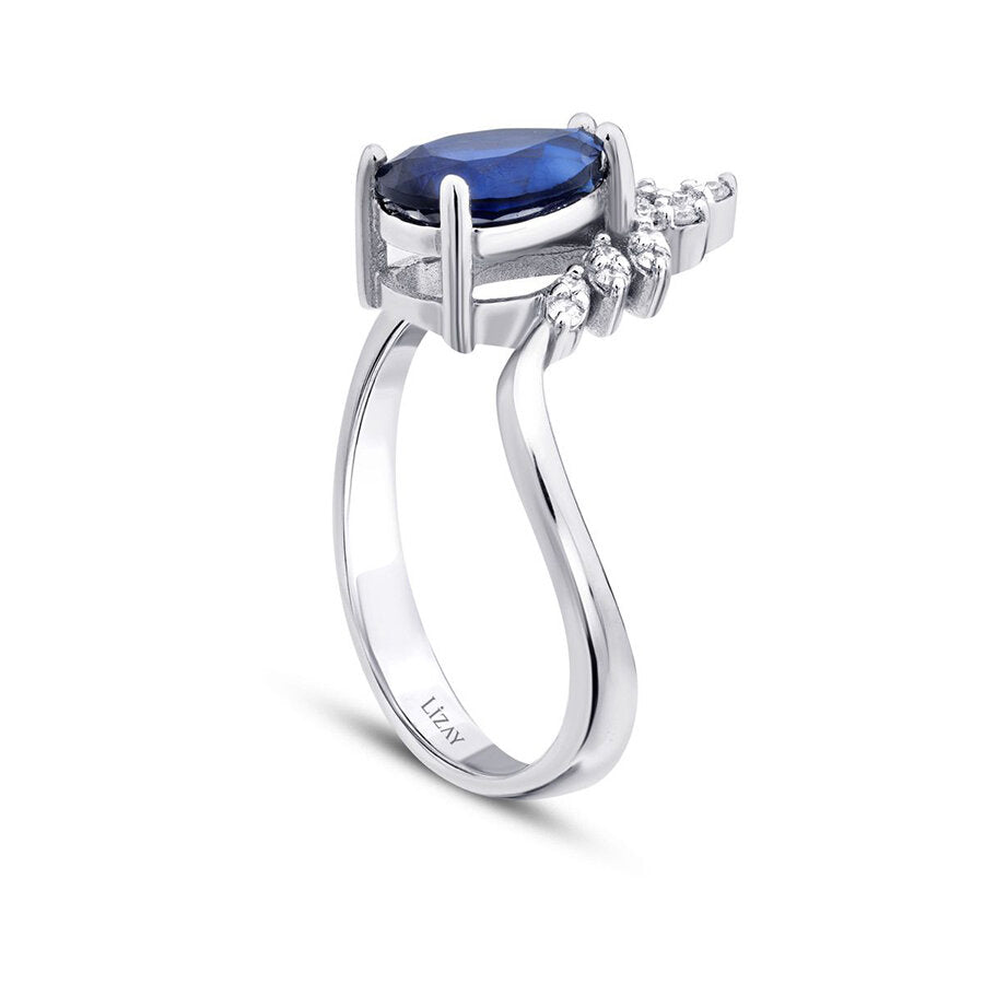 2,19 ct. Diamant Saphir Ring