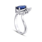 2,19 ct. Diamant Saphir Ring