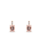 1,34 ct. Diamant Morganit Ohrringe
