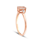0,66 ct. Diamant Morganit Ring