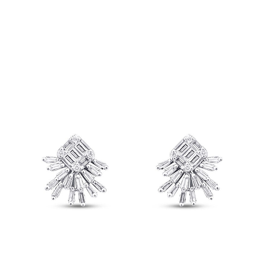 0,59 ct. Diamant Baguette Ohrringe