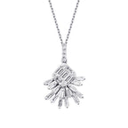 0,33 ct. Diamant Baguette Halskette