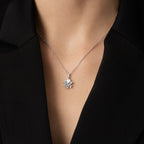 0,33 ct. Diamant Baguette Halskette