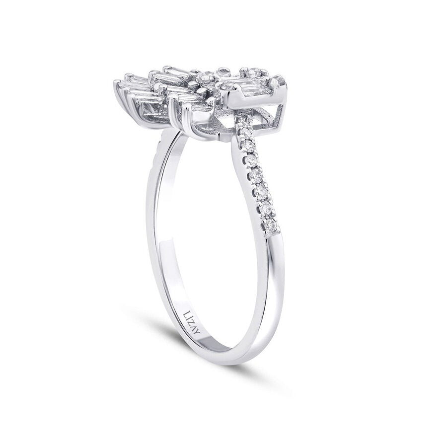 0,36 ct. Diamant Baguette Ring