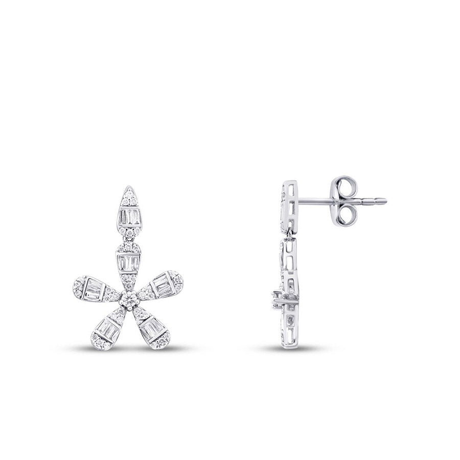 0.50 ct. Diamant Baguette Ohrringe