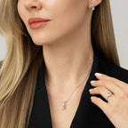 0,92 ct. Diamant Blauer Topas Ring