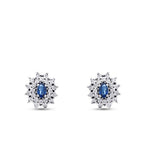 0.72 ct. Diamant Saphir Ohrringe