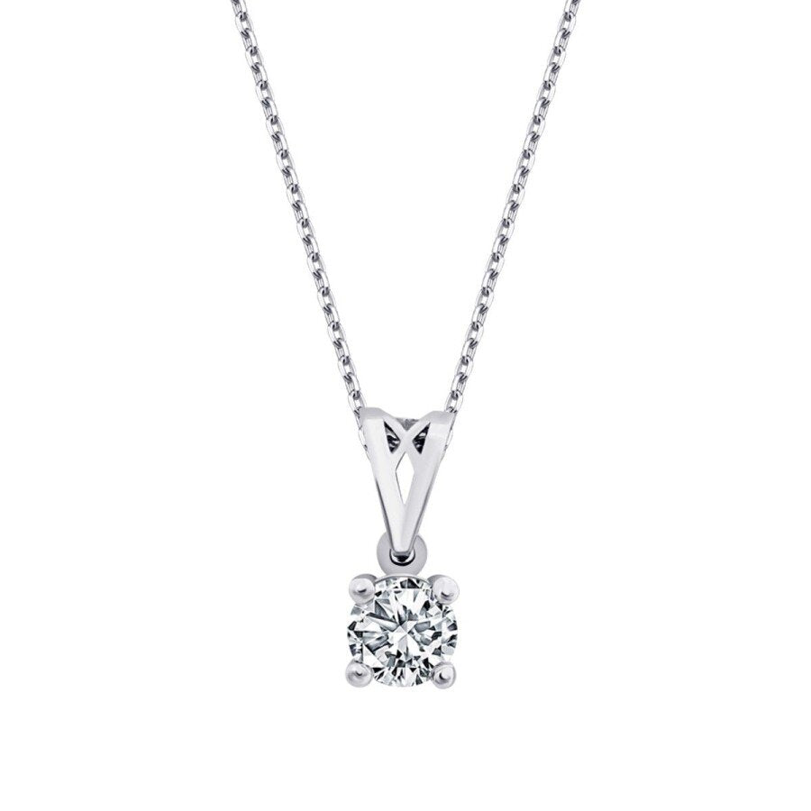 0.30 ct. Diamant Solitär Halskette