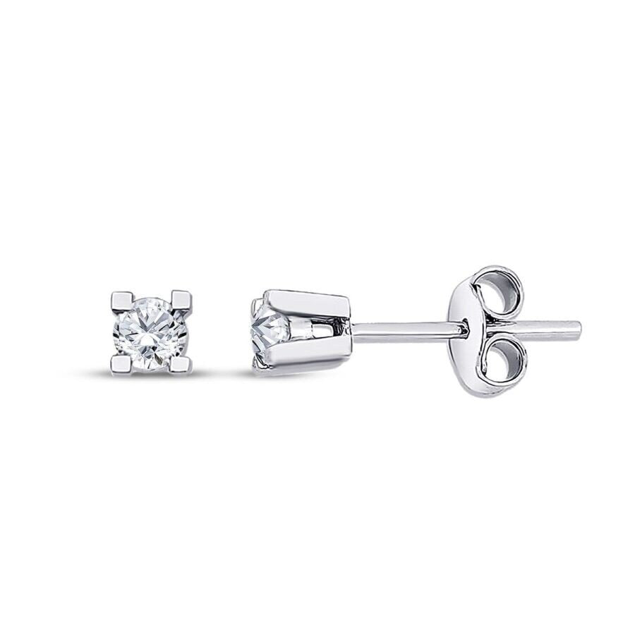 0.20 ct. Diamant Solitär Ohrringe