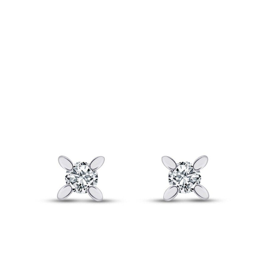0,40 ct. Diamant Solitär Ohrringe